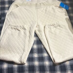 Columbia Cream Quilted Joggers